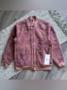 Lululemon LAB Textured Fleece Sherpa Bomber Jacket